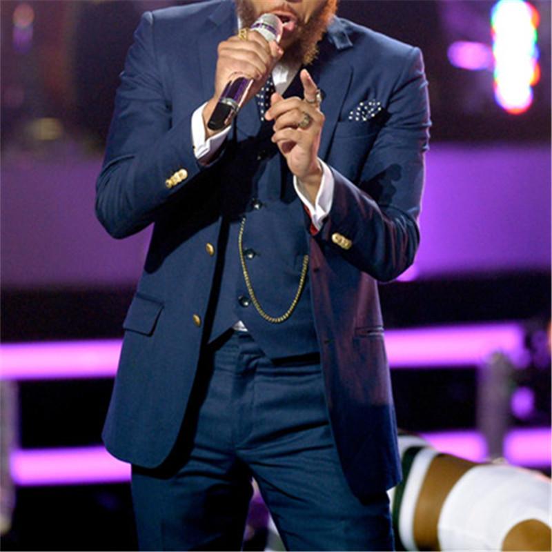 

Italian Style Navy Blue Costume Homme Men Suits For Wedding 3Pieces(Jacket+Pant+Vest+Tie) Terno Masculino Groom Blazer Tuxdeo495, Custom color