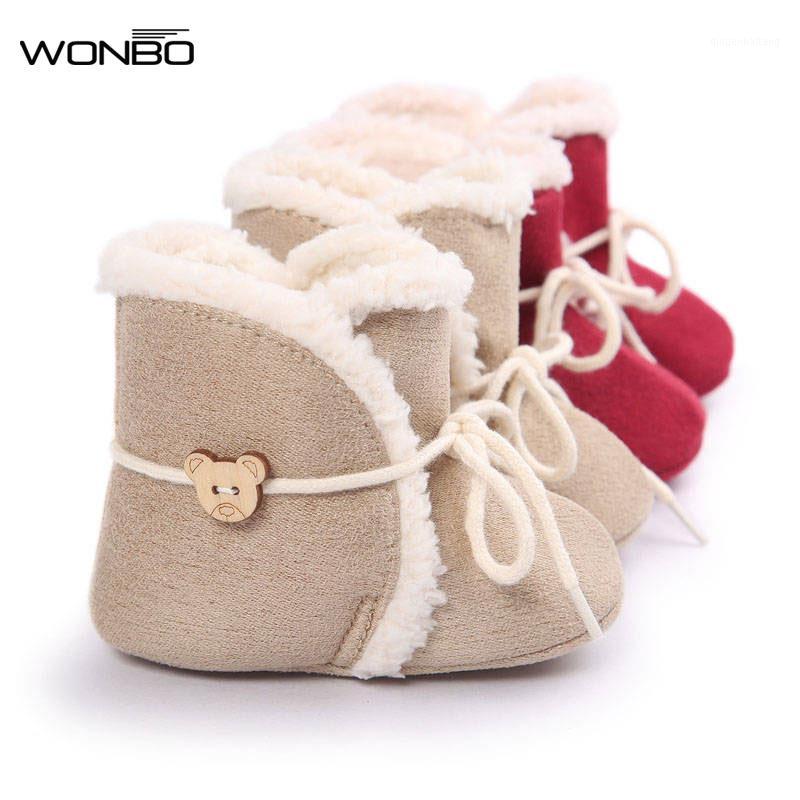 

Fashion Girl Shoes Lace Up Boot Snow Boots Infant Solid Bowknot Shoes Prewalker Baby Winter Baby Moccasins1, Khaki