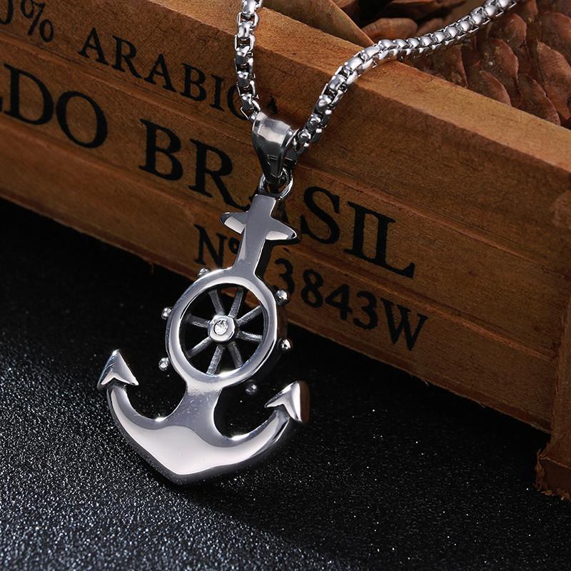 

Punk Women Vintage Pendant Necklace Men Silver Metal Chain Jewelry