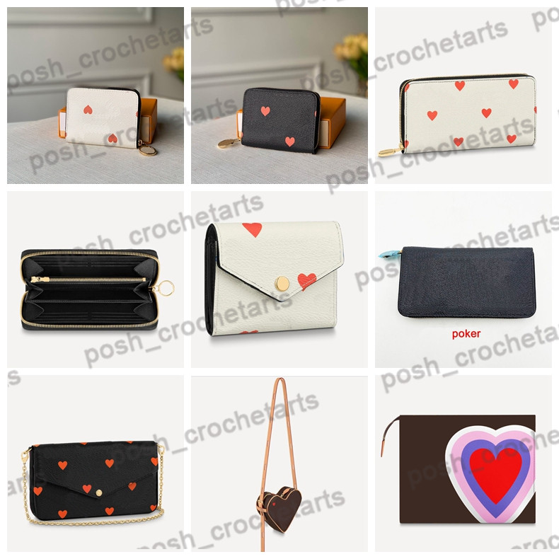 

Designer Smaller Leather Goods Zippy Wallet for Sale Zippy Card holder Felicie Pouch of Poker Prints Comes with Box Packaging, See below options