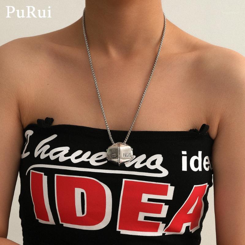 

Punk Long Chian Pedant Necklace Hiphop Statement Gothic Metal Silver Color Couple Choker Necklace Fashion Jewelry Gift1