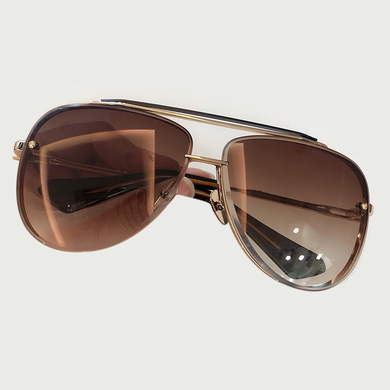

Fashion New Oval Of 2020 Brand Designer Metal Weapons Portrait Men Sunglasses Shades UV400 With Box X4JP