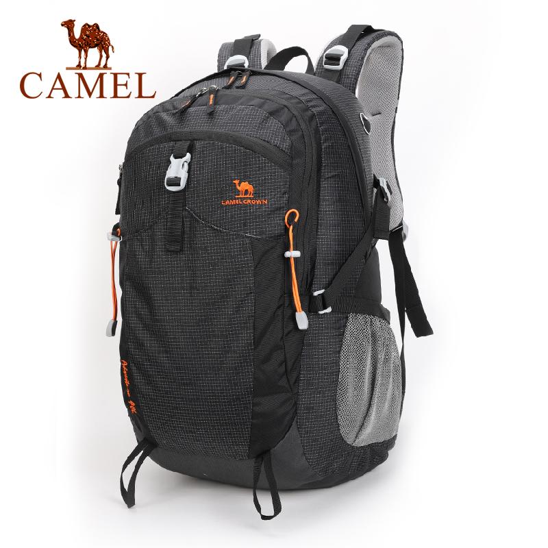 

CAMEL Waterproof Outdoor Camping Backpack Men Women Lightweight Large Capacity Mountaineering Bag Hiking Travel Backpack 40L, A0w3wd107-red
