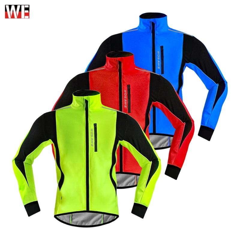 

WOSAWE Men's Fleece Thermal Warm Motorcycle Jacket Reflective MOTO Clothing Windproof Windbreaker Water Resistance Riding Jacket