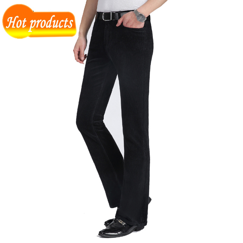 

Trousers Casual Male 2020 Autumn and Winter New Thick Black Corduroy Pants Rddc