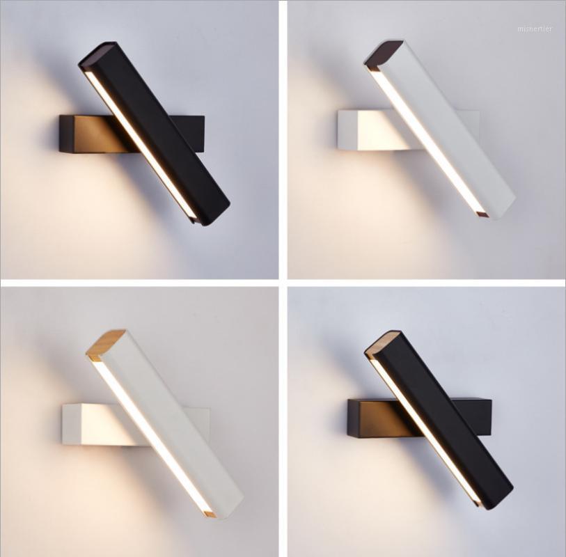

Nordic Style Bedroom Bedside Lamp Simple Modern Creative Aisle Living Room The Study Rotation Reading Lamp Led Wall1