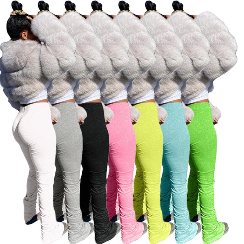 

New Jogging Femme Oversize Women' Run Workout Joggers Pants Gradient Yoga Sport Leggings Stacked Sweatpants Jogers Para Mujer