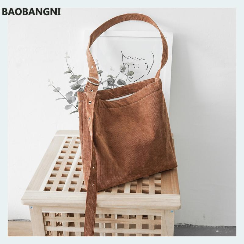 

Women's Corduroy Canvas Tote Adjustable Strap Foldable Shopping Bag Ladies' Shoulder Bag School Books Eco Friendly Handbag, Black