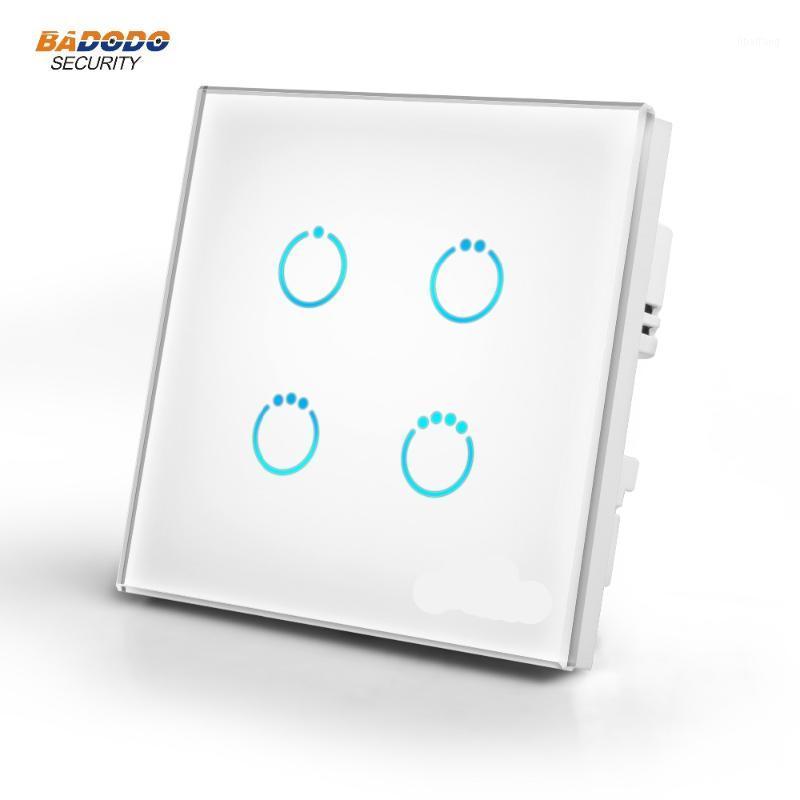 

Z-Wave Plus MCOHOME Touch Panel power Switch MH-S314 EU868.42MHz 4 gang ON/OFF light switch for lamp light motor control1