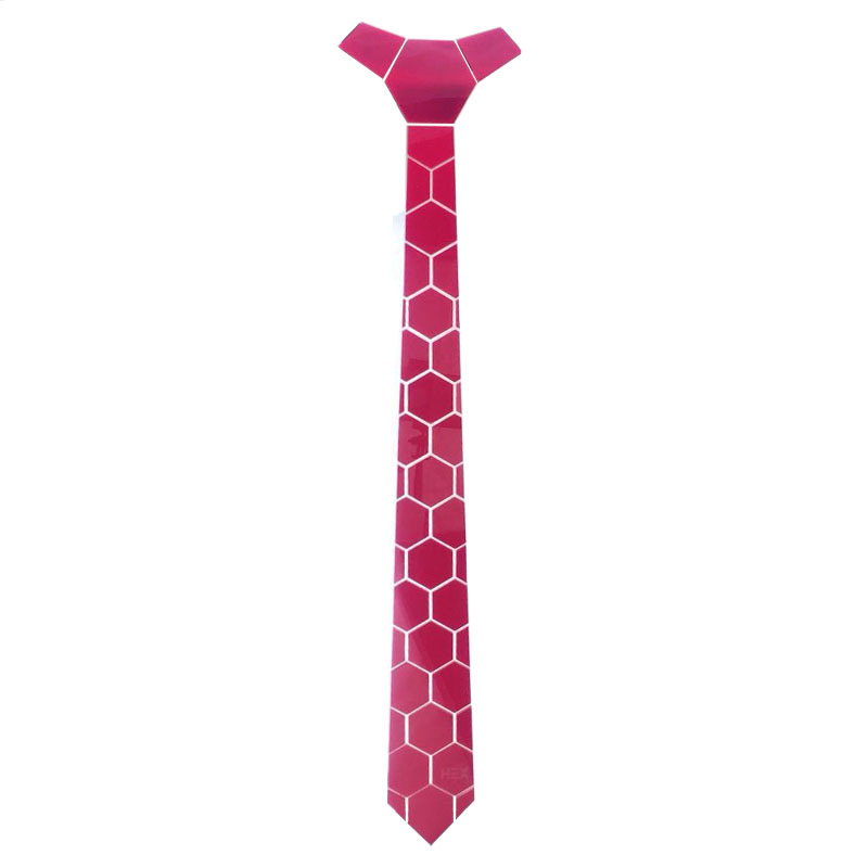 

Bones hexagonal acrylic ties fashion tie bling accessories