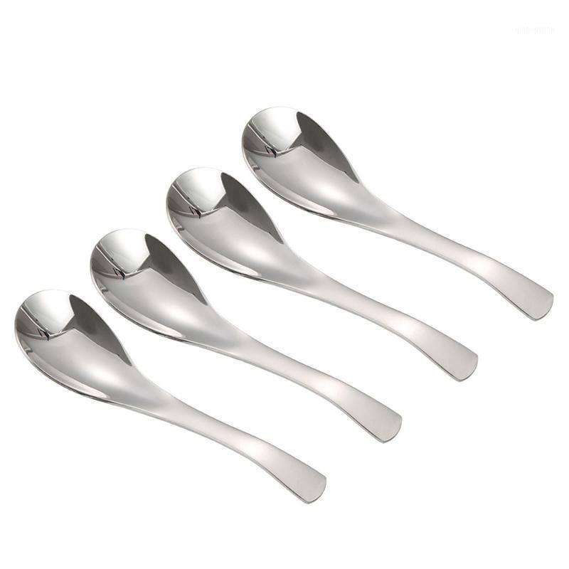 

1/4/6/8pcs Thick Heavy Weight Soup Spoons Stainless Steel Soup Spoons Table (Middle Size)1