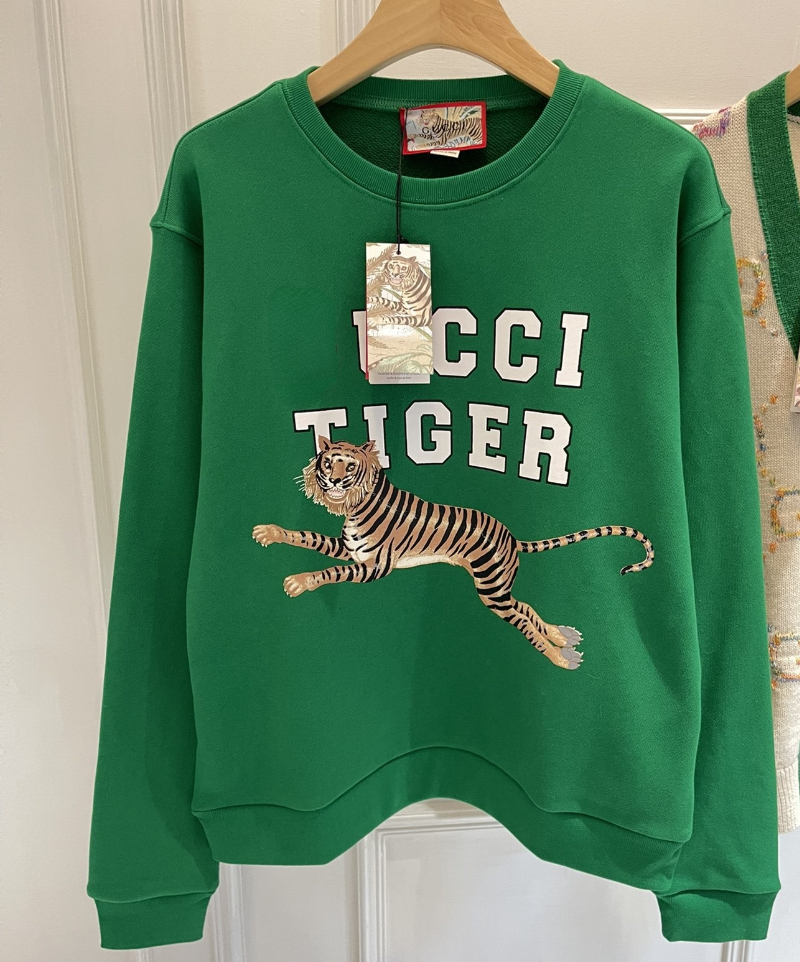 

Fashion Designer Treasure Green Cotton Oversive Sweatshirt Letter Tight Printing Hoodie Brand Pullover for Man and Women