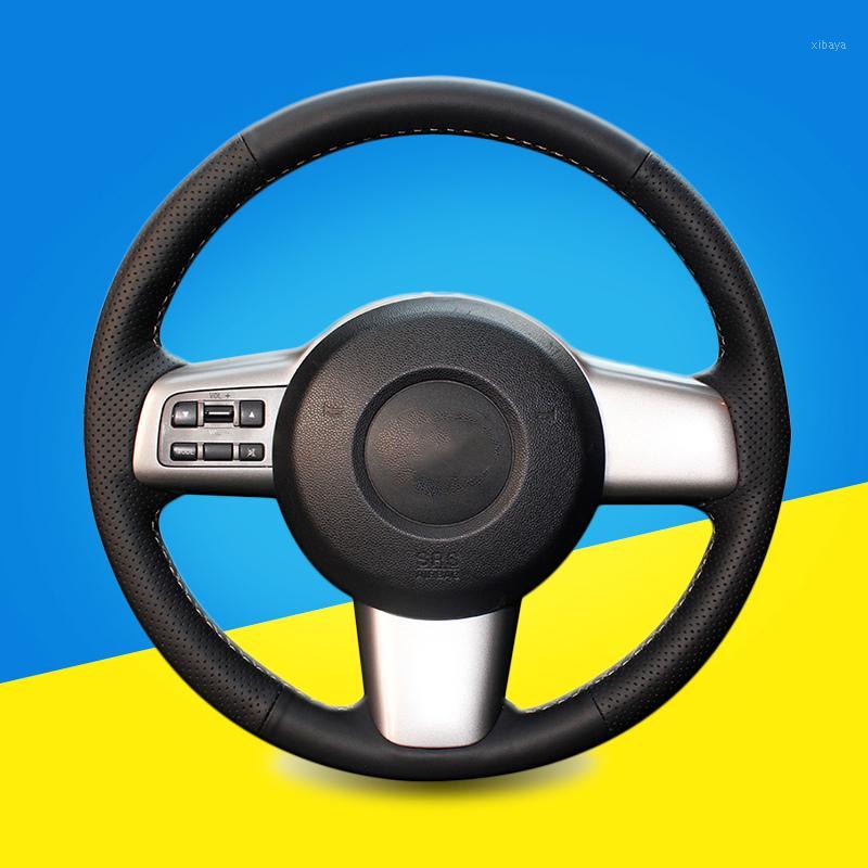 

Car Braid On The Steering Wheel Cover for 2 2008-2014 Auto Braid Steering Wheel Covers Interior Accessories Car-styling1