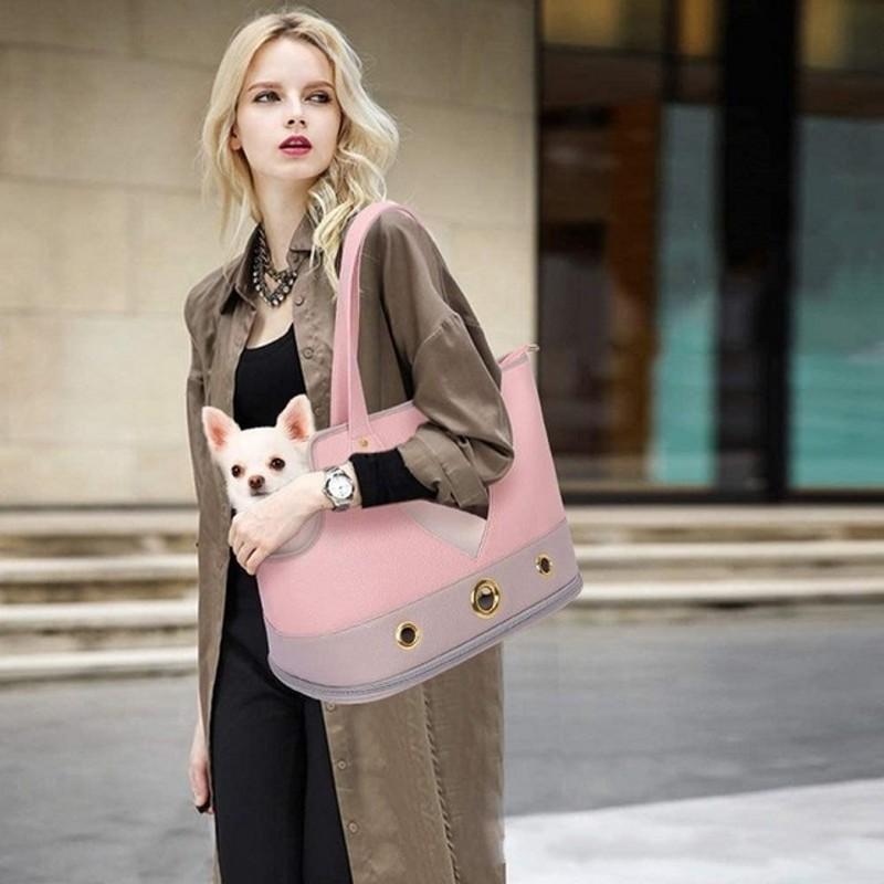 

Pet Bag Fashionable Women Breathable Pet Bag Trendy Carrying With Diagonal For Cats And Dogs