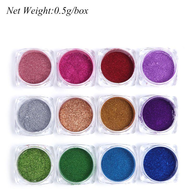 

0.5g Nail Powder Mirror Effect Colorful Nails Art Glitter Manicuring Pigment 896D