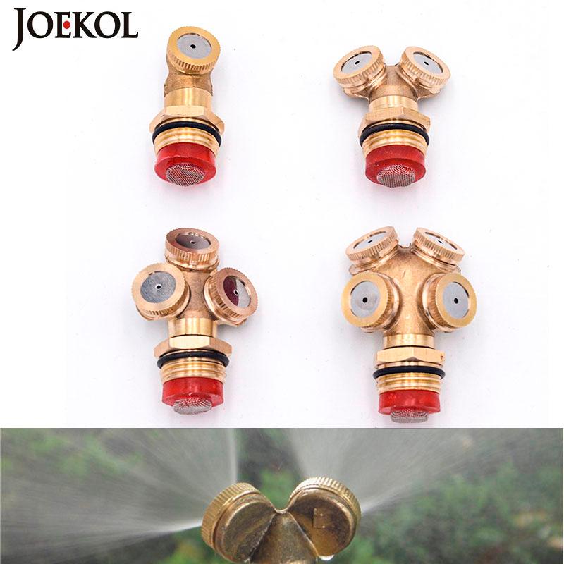 

1PC 1/2 Inch (20mm) Male 14mm Female Misting Sprinkler Garden Watering Irrigation Spray Nozzle Brass Mist Sprayer With Filter, 1 hole