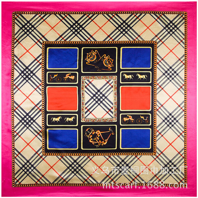 

scarfs British style geometric pattern scarf scarves wholesale Miss Ma Ju 633