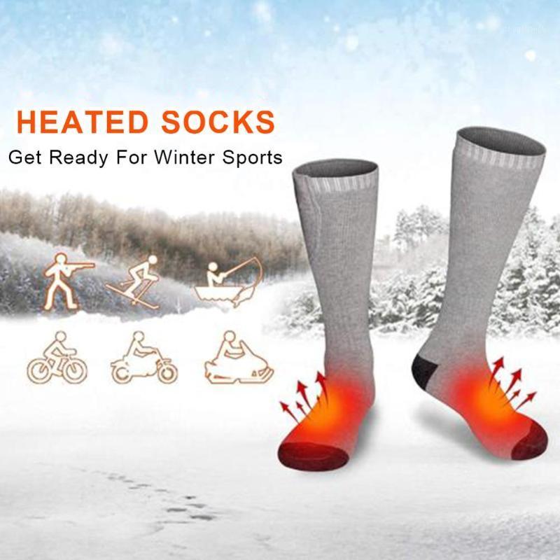 

Rechargeable Electric Heating Warm Socks Adjustable Temperature Lithium Battery Infrared Sport Socks For Unisex Foot Warmer1, Black