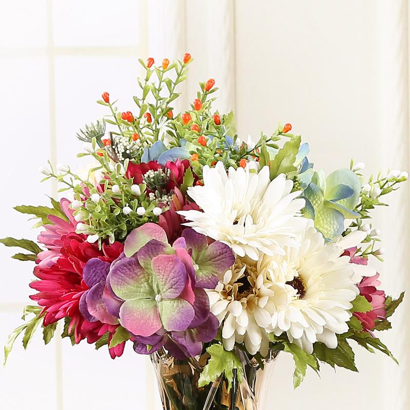 

Artificial Sunflower Sun Flower Home Party Decoration Fake Flower Silk Daisy Decorative Wedding Decoration Bouquet, Beige