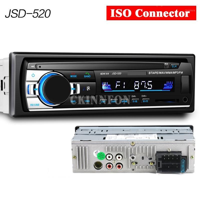 

10Pcs/Lot JSD-520 Bluetooth V2.0 Car Radio Stereo Audio MP3 Player 12V In-dash 1 Din FM Receiver Aux Receiver USB SD1