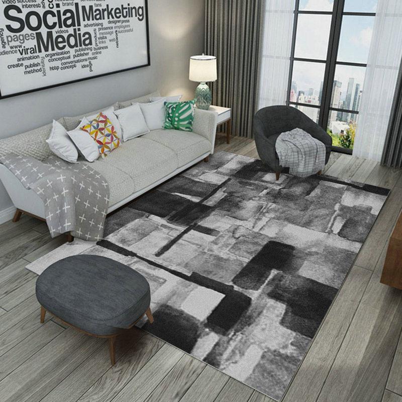 

Autumn And Winter Washable Carpet Rug For Living Room Washable Modern Printing Geometric Floor Rug Carpet For Parlor Mat Bedroom, 15