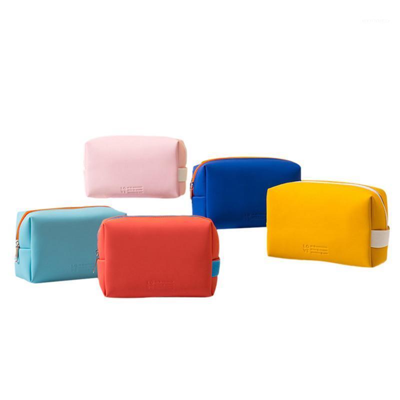 

Women Girls Toiletry Bag Women Multi-Functional Candy Color Makeup Bag for Travel Work Party Portable PU Leather Cosmetic1, Green