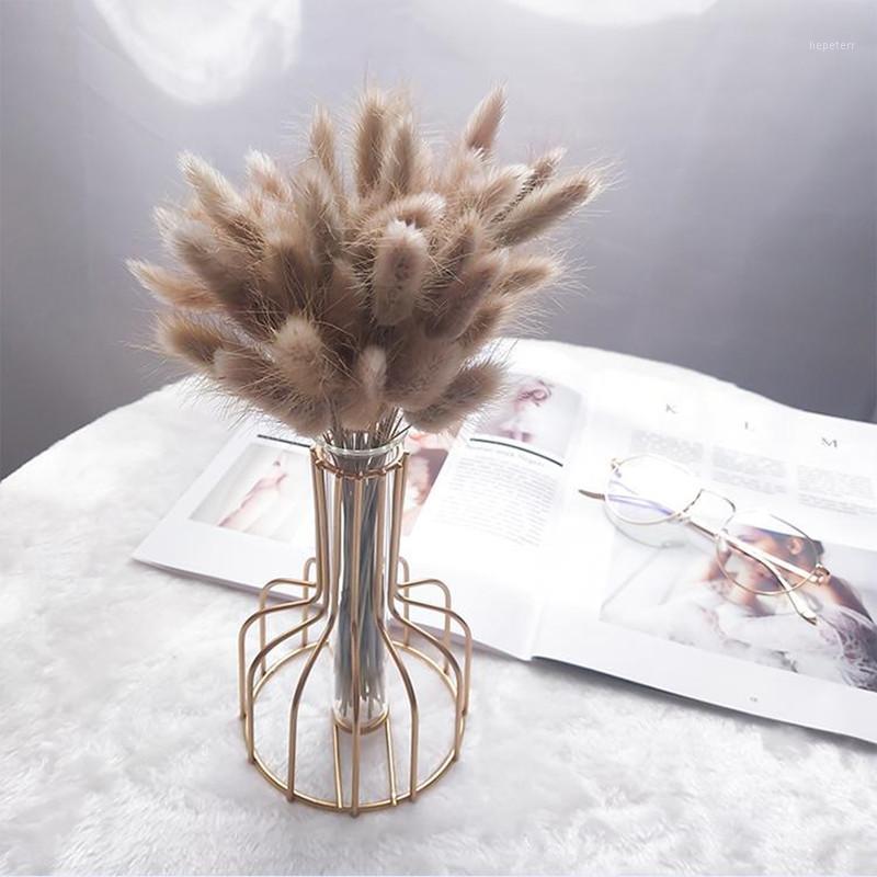 

50 Pcs Natural Dried Flowers Tail Grass Bunch Colorful boho decor aesthetic room decor Real Flower Bouquet1, Blue