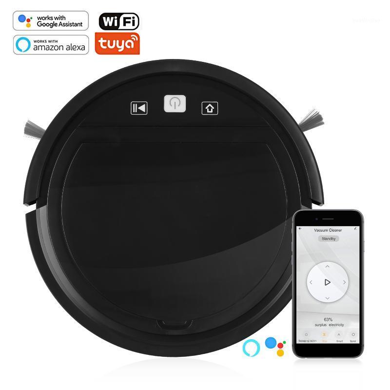 

Robot Vacuum Cleaner Wifi Compatible with Alexa Google Assitant Self-Charging App Remote Control Mop Sweeping Machine 4 Mode1