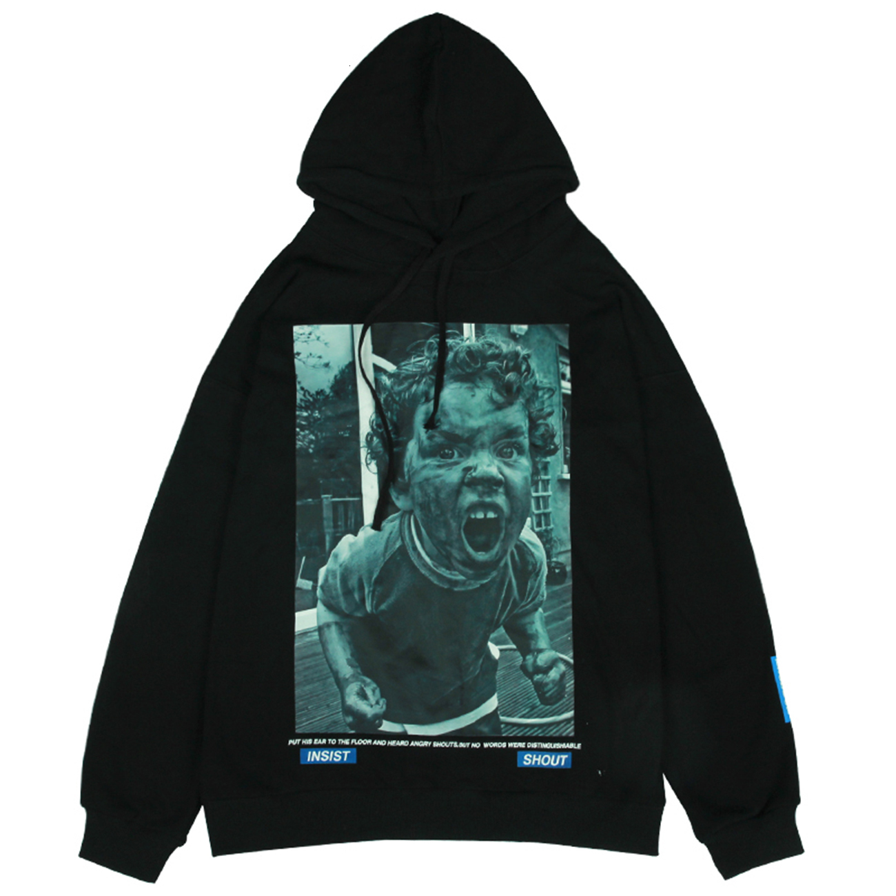 

2021 New Hip Hop Sweatshirts Dark Character Print Harajuku Hoodie Autumn Fleece Casual Hoodies Streetwear Cotton Hooded Pullover Fokv, White