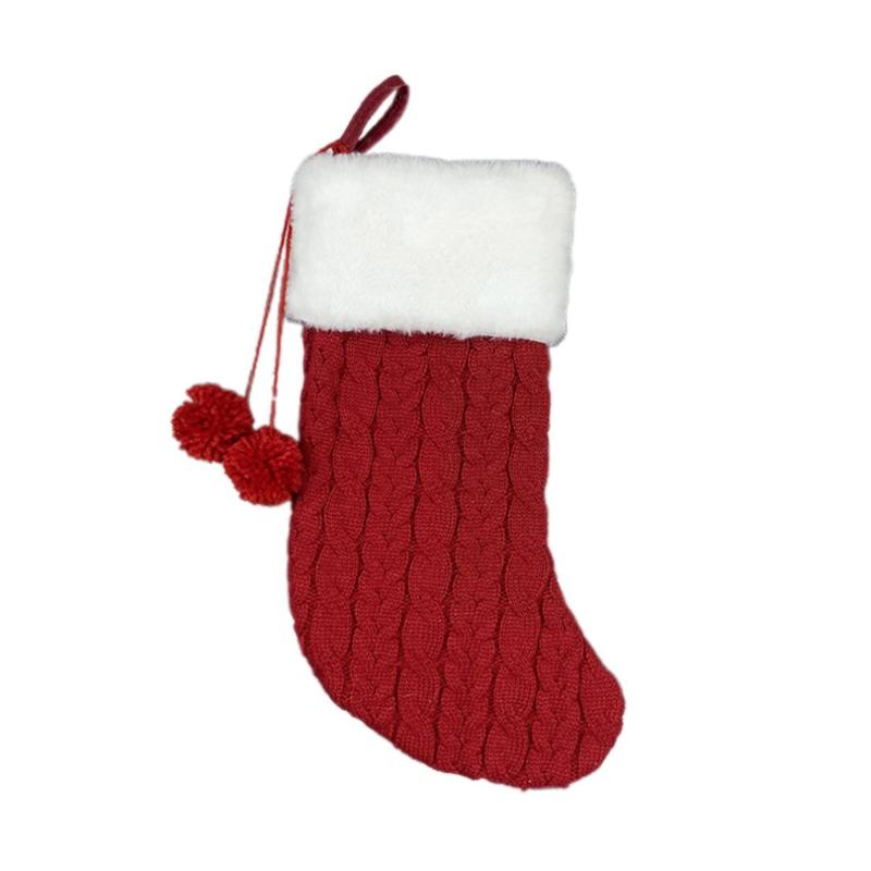 

Christmas Tree Hanging Gift Sock Christmas Decoration Stocking Sock Gift Candy Bags Lovely Bag For