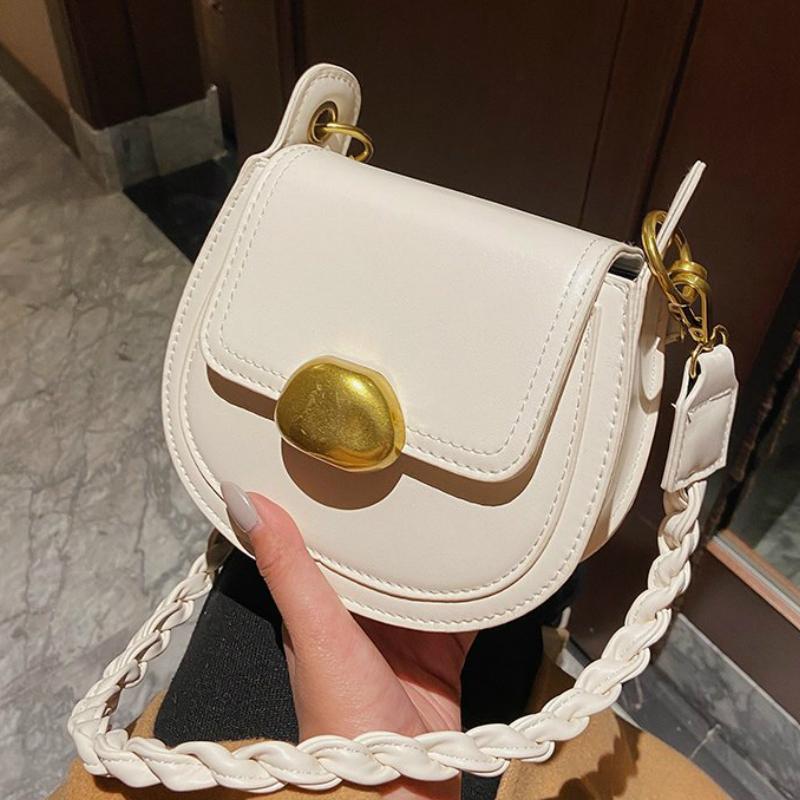 

PU Leather Crossbody Bags For Women 2021 Fashion Small Solid Colors Shoulder Bag Female Handbags And Purses Sac A Main Femme, Black