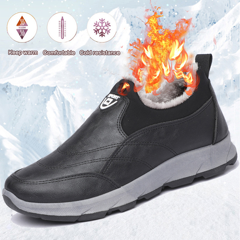 

Warm boots men's casual man walking outdoors mans comfortable winter shoes 39's sneakers, Gray