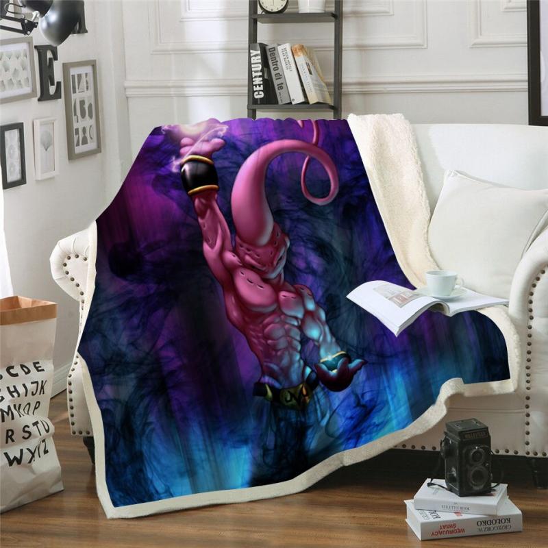

New 3D Print Rectangle Sherpa Blanket Wearable Throw Blanket FJ163