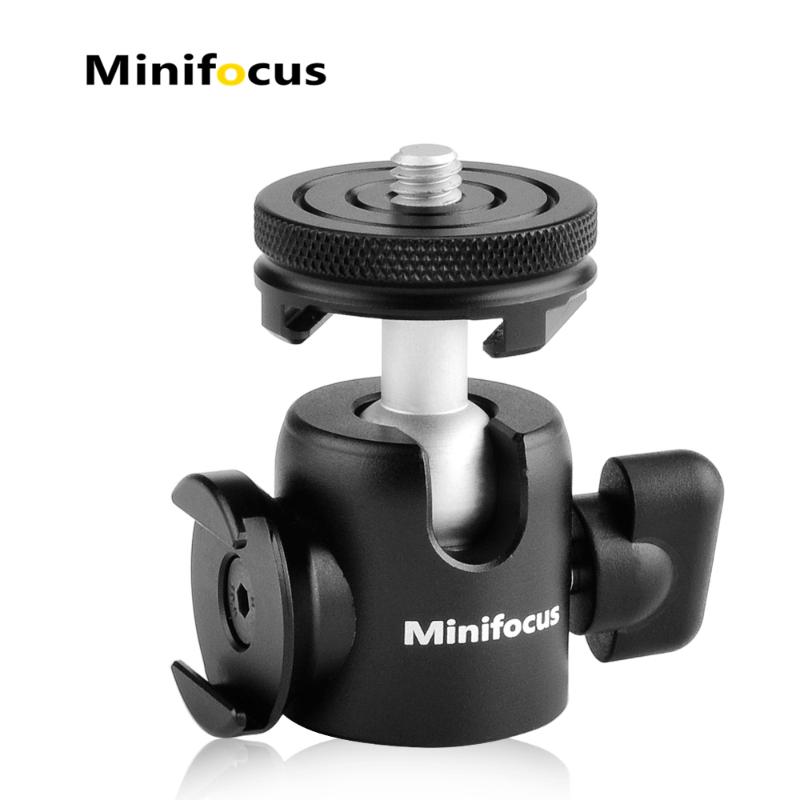 

Camera Tripod Ball Head Adapter 360 Rotation with Cold Shoe Microphone Led Video Light Mount Phone Vlog Accessory for DSLR