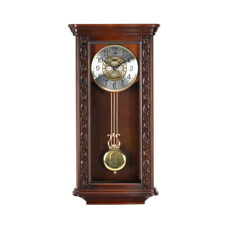 

European Classic Wall Clock /Retro Hourly Chime /Pendulum Clocks/Living-Room Decor/Wood+MDF/Single Face/3D Casing