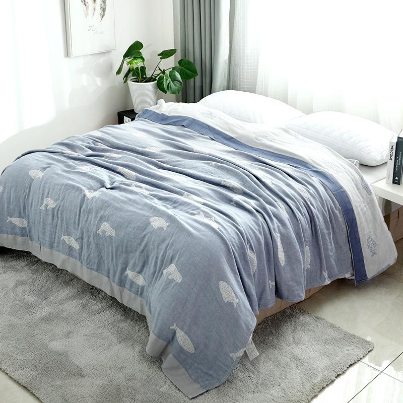 

Japanese Towel Throw Sofa Blanket On The Bed Printed Cover Blankets Travel TV Multifunction Nap Blanket Soft Mantas Bedspread