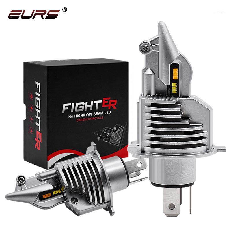 

EURS H4 9003 2 LED headlight bulbs 12V 24V Hi Lo beam LED H4 for Cars Motorcycle Headlamp 3000K 6000K Fighter Lights Bulb1