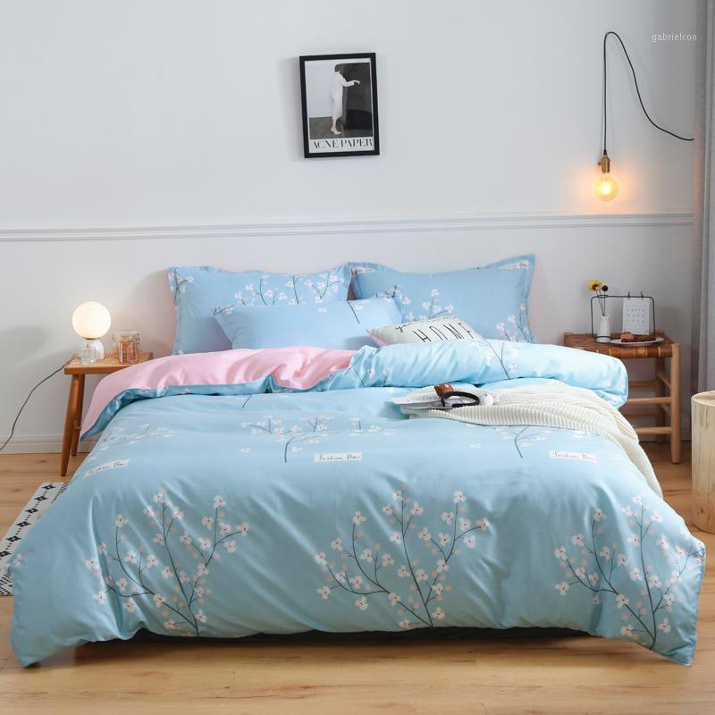 

Thickened bedding set  king queen size bedding set soft comfortable pure color AB surface luxury king size1