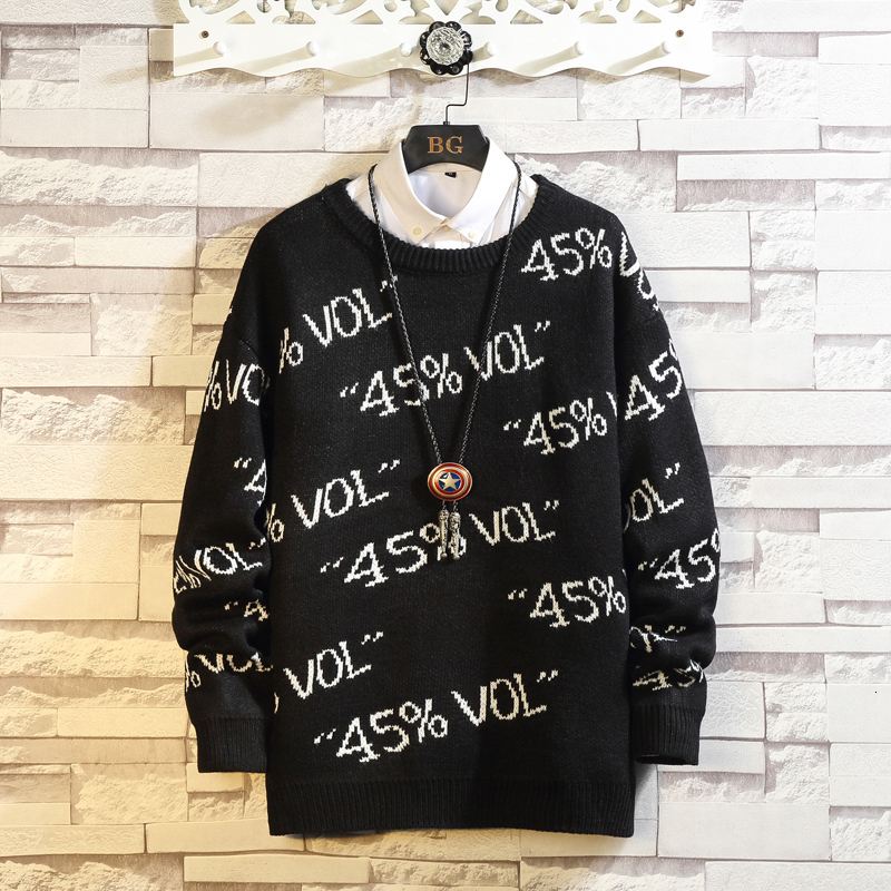 

2021 New Fashion Classic O-neck Print Christma Sweater Men's Oversize Pull M-5xl Long Sleeves Pullover for Autumn Spring Winter Awnq, My08 1