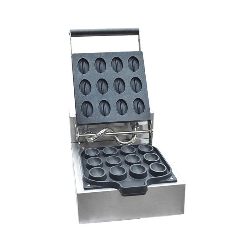 

Free shipping Electric 12 pcs /plate Sweet Coffee bean cake maker Waffle Maker