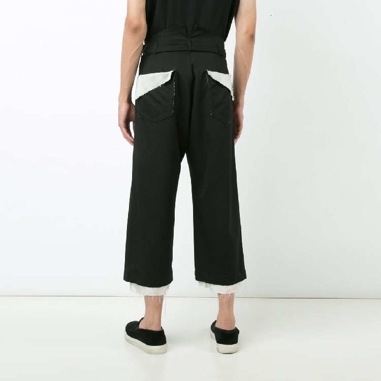 

2021 New Man-style Casual Pants Double-wide Belt Original Designer Pants. S-6xl!! FHQ3, Black
