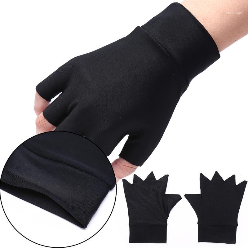 

1 Pair Health Care Fiber Gloves Anti Arthritis Hands Therapy Compression Gloves Ache Pain Relief Black1, Black