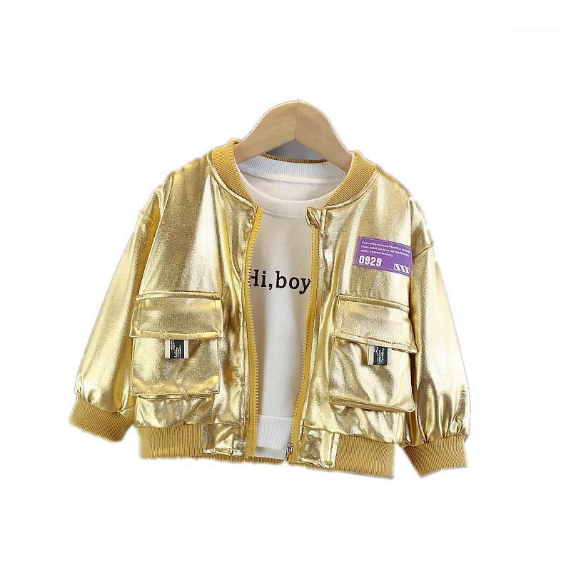 

New Spring Autumn Children Casual Clothes Baby Boys Girls Zipper Letter Jacket Kids Infant Clothing Toddler Fashion Sportswear1, Silver