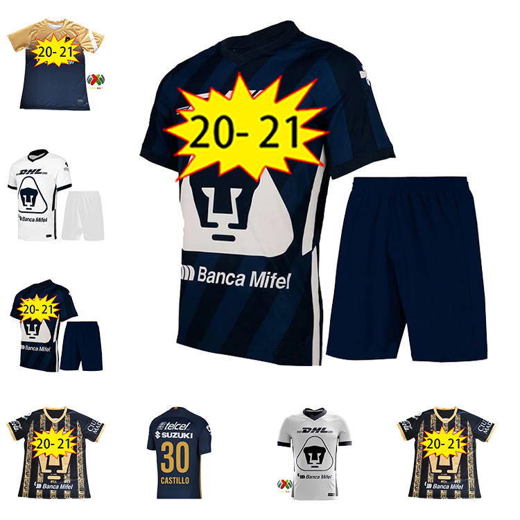 

Adult Mexiko Club Universidad Nacional UNAM Soccer Jersey Set 20 21 BARRERA GONZALEZ DIAZ Football Uniform UNAM Mexiko Child Men Kit, Away
