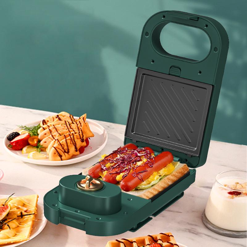 

650W Electric Sandwich Maker Timed Waffle Maker Toaster Baking Multifunction Breakfast Machine takoyaki Pancake Sandwichera