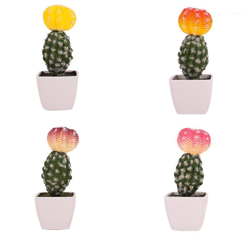 

Simulated Potted Cactus Artificial Green Plant Potted Flower Art Home Home Hotel Decor Desk Artificial Plants C303061
