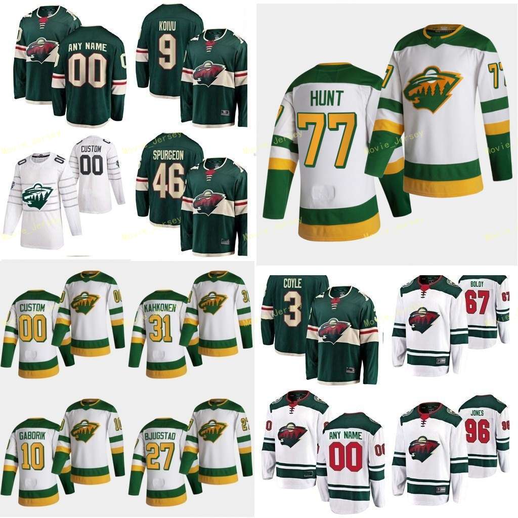 

2021 Reverse Retro Minnesota Wild Jerseys Cramarossa Joseph Dumba Mathew Eriksson Ek Joel Fiala Kevin Foligno Marcus Custom Stitched, Women