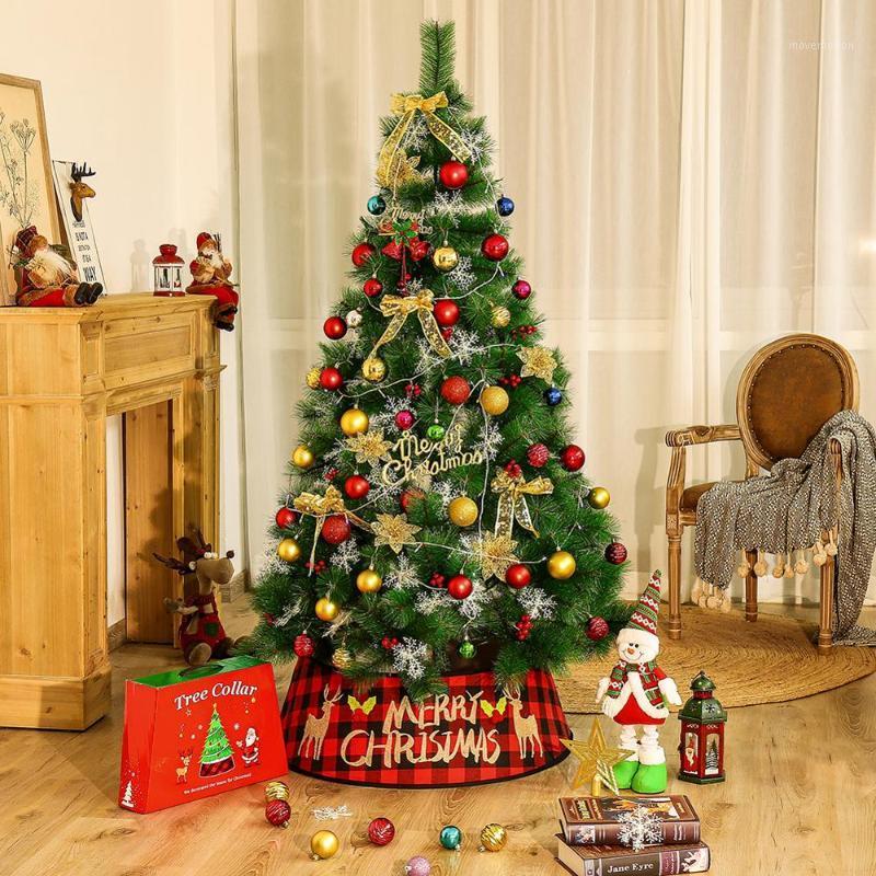 

Hot Christmas Tree Skirt 30-Inch Diameter Base Christmas Tree Collar Base Cover Party Home Decoration New Year1