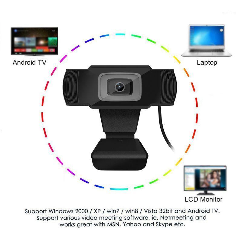 

Computer Camera HD Video Camera With Microphone For PC Laptop Desktop1, Black
