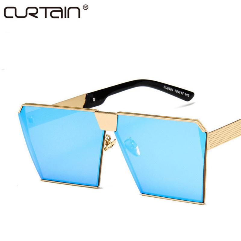 

Sunglasses Square Women Brand Designer Big Frame Shades Gradient Sun Glasses Feminino Lentes
